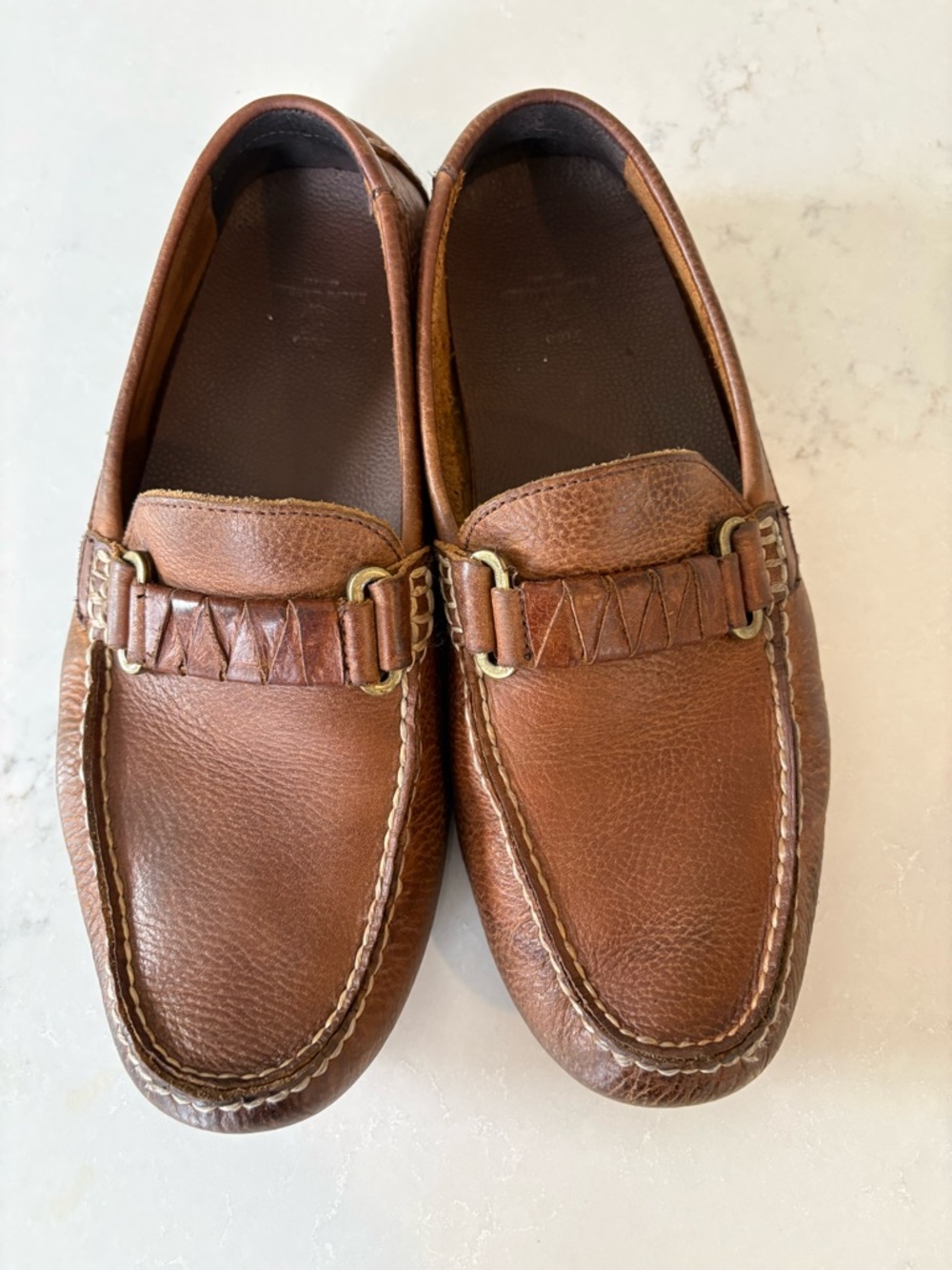 Ralph Lauren Polo Men's Brown Leather Driving Loafers 8.5